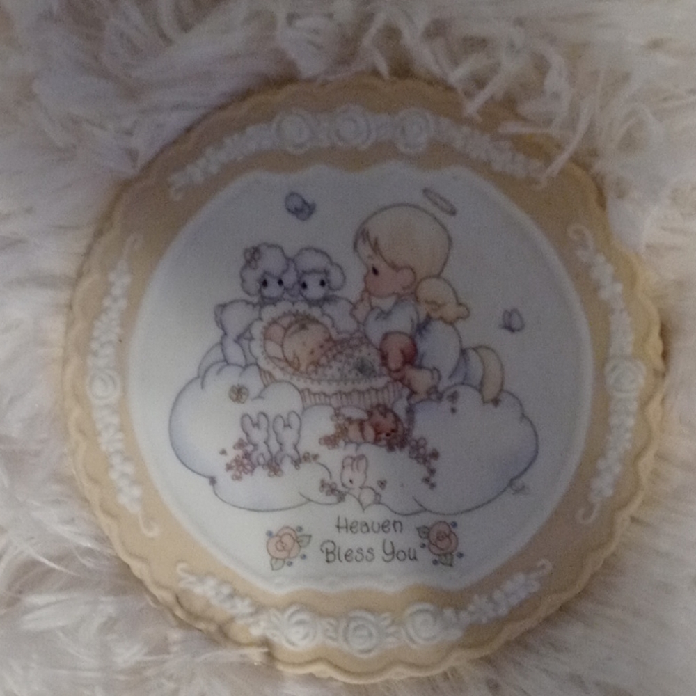 Precious Moments porcelain wall plate